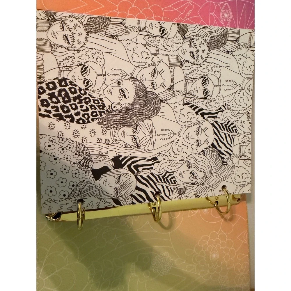 Amika Planner 3-Ring Binder Sticker Sheets Graphic hair care